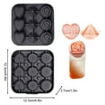 thumbnail image 2 of WZXPWT 9-Cavity Rose Heart Ice Mold, Food Grade Silicone Rose Tray, Easily Release Ice Cube Maker for Cocktails and Cold Brews, 2 of 6