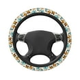 thumbnail image 3 of Haiem Butterflies Print Steering Wheel Cover 15 Inches for Women Men, Neoprene Anti-Slip Steering Wheel Grip Wrap Car Accessories Protective Case Cover for Vehicle Truck SUV, 3 of 8