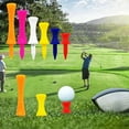 thumbnail image 3 of Huhudde 50 Pieces Golf-Tees Step Down Unbreakable Reusable Bulk Profession Height Control Tees for Practice, 3 of 19