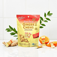 thumbnail image 6 of Prince of Peace Ginger Chews Variety Pack of 4 Bundle - 1 of each flavor (Original, Mango, Lemon, Blood Orange) 16 oz total Natural Vegan Gluten free Organic Ginger Chews for Nausea, Morning Sickness, 6 of 7