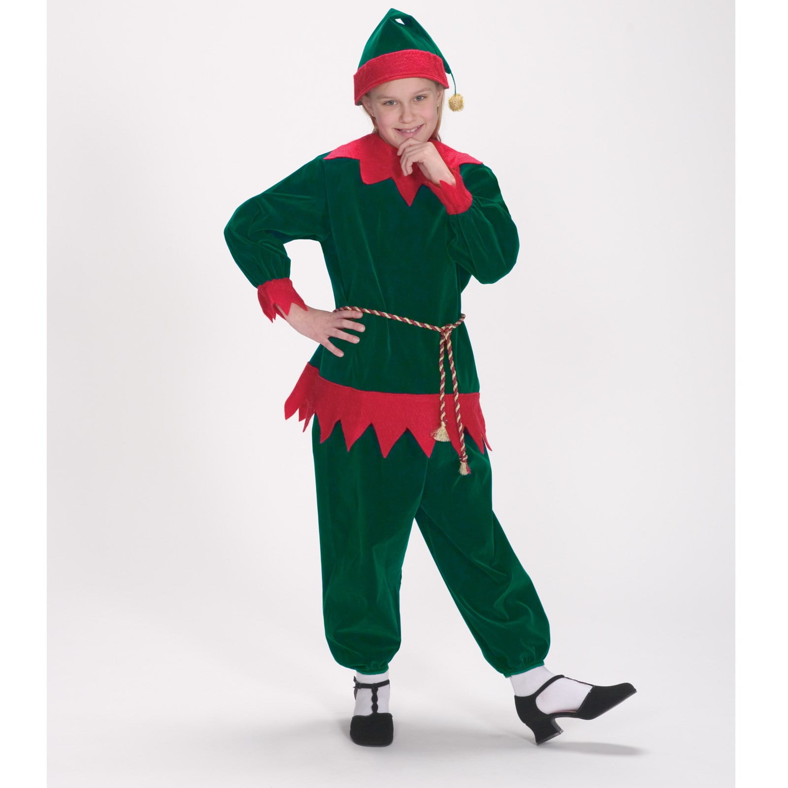 Velvet Elf Suit Child Costume - Walmart.com - Walmart.com