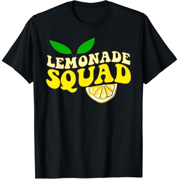 Lemonade Squad Funny For Stand Boss Lemon Juice Summer T-ShirtMen's and women's pure cotton short-sleeved shirts