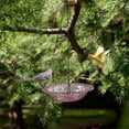 thumbnail image 5 of Hexang Hanging Bird Bath Plastic Bird Bath Plate Hanging Tray For Outdoors Hanging Bird Water Or Bird Seed Hanging Bird Feeder For Outdoors Bird Bath Bowl 9.25inch,Purple, 5 of 5