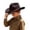 Coffee, variant on TBWNWG Kids Cowboy Hat Western Style Sun for Boys Girls Outdoor Adventures Adjustable Design Comfortable Fit,Size 6-12 Years
