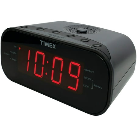 Timex Audio T231GRY2 AM/FM Dual Alarm Clock Radio with Digital Tuning (Gunmetal