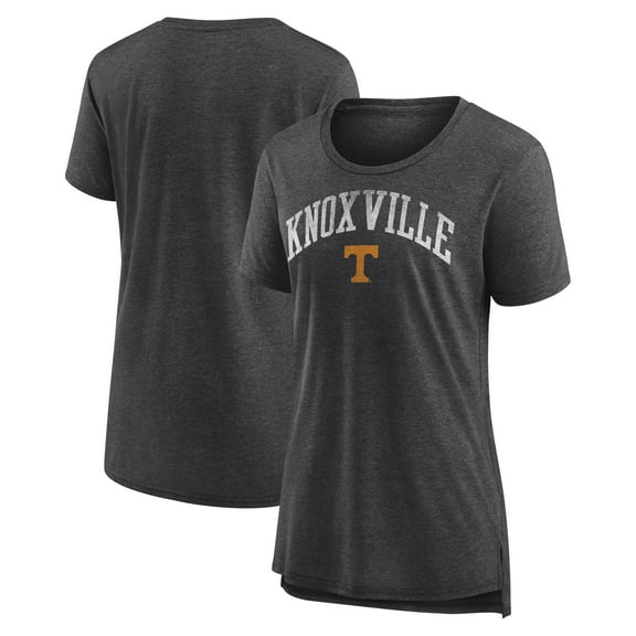 Women's Charcoal Tennessee Volunteers Arched City Tri-Blend T-Shirt