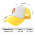 thumbnail image 3 of Fire Skull Unisex Trucker Hats for Men Women Adjustable Casual Baseball Caps for Outdoor Activities Dad Cap, 3 of 6