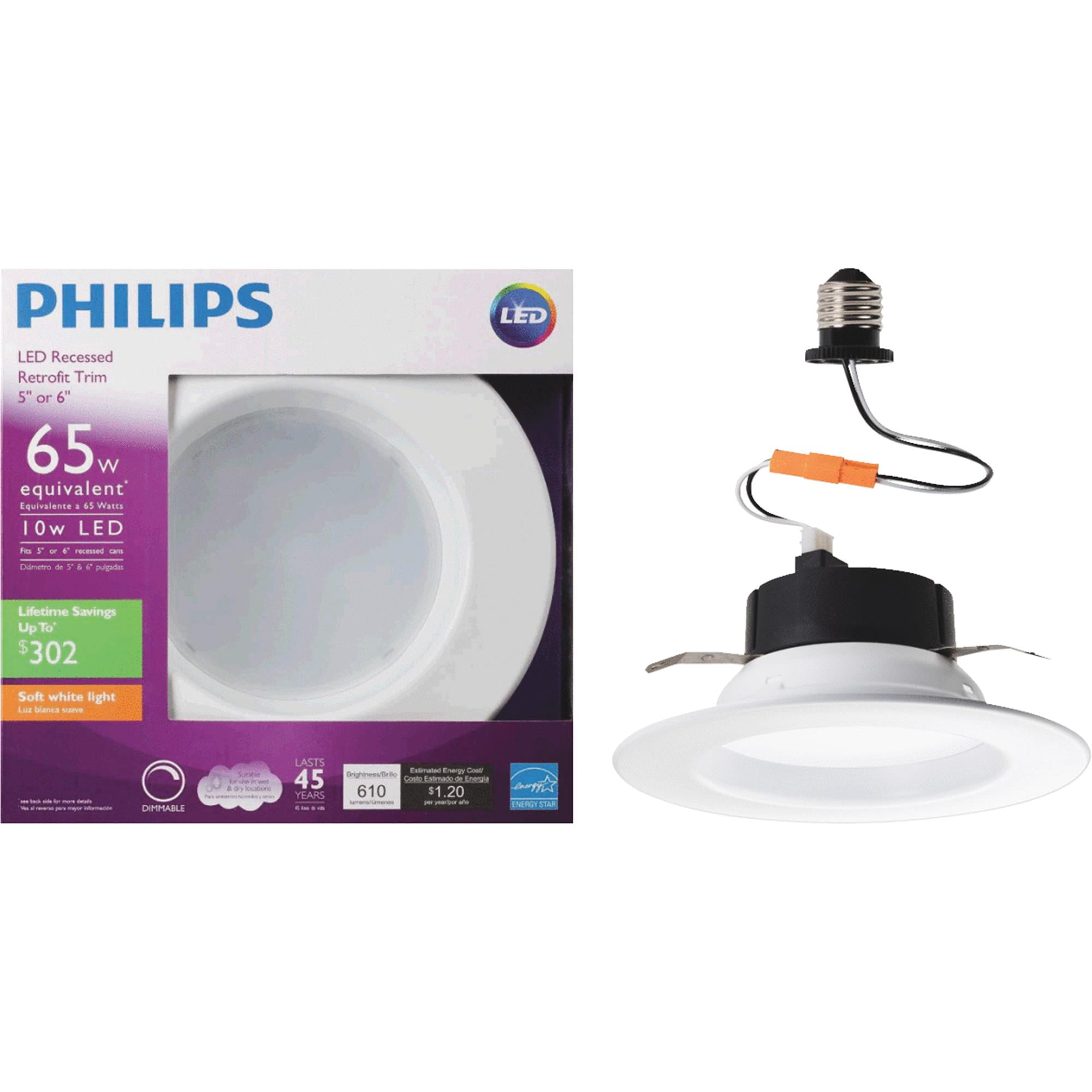 Philips Retrofit 10W LED Recessed Light Kit