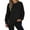 Black, variant on Sweatshirt for Women Long Sleeve Zipper Slit Oversized Pullover Casual Side Slits Drop Shoulder Sweatshirts