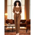 thumbnail image 4 of Conjunto Pijama 3 Piezas Pantalón Top Camison Mujer, 4 of 5