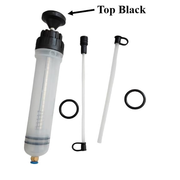 200CC Automotive Fluid Extractor Pump, Oil Syringe with Long Extension Tubes Powerful Suction for Engine Oil Transmission Brake Fluid