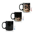 thumbnail image 2 of KuzmarK Black Heat Morph Color Changing Coffee Cup Mug 11 Ounce - Kitty Cat Paw Eyes, 2 of 2