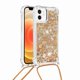 thumbnail image 1 of Funda FOXDOCK para iPhone 12 con Cuerda Ajustable, Brillo Líquido, Protección Antigolpes y Lente – Ideal para Regalo, 1 of 6