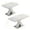 Printed White Marble / W757P242761, variant on FunMay Modern Stretchable Dining Table with Printed White Marble