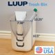 thumbnail image 2 of Bote de basura Stori Luup de plástico, 9,5 L, 2,5 galones, color beige, 2 of 9