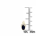 thumbnail image 5 of JewelersClub 0.50 CTW Sapphire Stud Earrings – Sterling Silver (.925)| Hypoallergenic Studs for Women - Oval Cut Set with Push Backs, 5 of 5