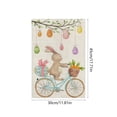 thumbnail image 3 of Slhenay Easter Welcome Garden Flag 12x18 Inch Vertical Double Sided Spring Easter Bunny Eggs Small Flags Farmhouse Outside Decoration for Yard (C), 3 of 6