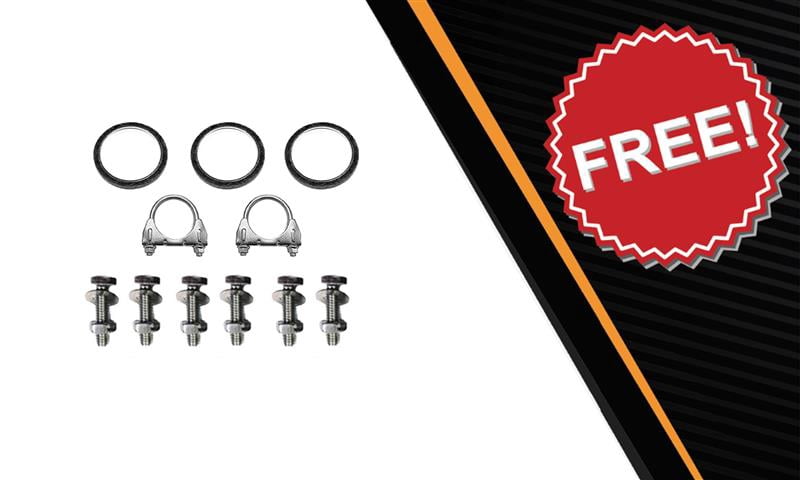 Northeastern Exhaust Resonator & Pair of Mufflers Fits 2005-2012 Toyota Avalon 3.5L - Direct Fit | System Kit