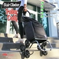 thumbnail image 6 of dbest products Stair Climber Trolley Dolly, Black Shopping Grocery Foldable Cart, 6 of 6