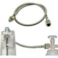 thumbnail image 3 of 36” Inch Hose - Direct Adapter Kit - Connect Your CO2 Tank to Your Soda Maker - 100% Stainless Steel - Up to 5000 psi Pressure - (CGA320 to TR21-4) - Compatible w/ Soda Stream - Quality Tested, 3 of 7