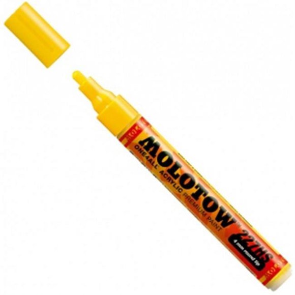 Molotow M227201 4 mm Round Tip Acrylic Pump Marker, Zinc Yellow