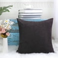 thumbnail image 4 of Unique Bargains Soft Corduroy Corn Striped Decorative Throw Pillow Cover, 4 of 9
