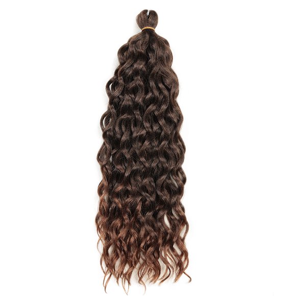 Zhuge Deep wavy Crochet Hair Long Curly Crochet Hair for Women 18inch Ocean wave braiding hair Deep Twist Crochet Braids Synthetic Braiding Hair Extensions,Dark Brown