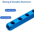 thumbnail image 3 of Uxcell Air Manifold Aluminum Air Hose Inline Manifold Block Splitter Pneumatic Air Compressor 5 Way 8 Port, 3 of 6