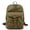 Army Green, variant on Retro Water Resistant Waxed Canvas & Leather Backpack, Large Capacity Outdoor Travel Rucksack with Breathable Back Panel, Fits 14" Laptop