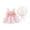 Pink, variant on Bnwani Cute Spring Dresses Toddler Baby Summer Bow Print Suspender Skirt Girl Bowknot Dresses 2-3 T