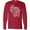 Red, variant on Inktastic Wisconsin State Word Salad Long Sleeve T-Shirt