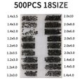 thumbnail image 3 of 500PCS Notebook Mini Screw Set 18 Types Mini Screw Nuts DIY Kit Laptop Notebook Computer Repair Screw for Lenovo Samsung HP Nuts 1x mini Screwdriver, 3 of 6