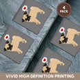 thumbnail image 6 of 3drose, Tan Pug Loves You, Set of 4 Ceramic Tile Coasters, 6 of 7