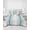 Teal green, variant on Quilts Twin XL Size, Blue Ombre Stripe Soft Comforter Bedding Set for Bed, Farmhouse Simple Striped Lightweight Quilted Bedspread with Pillow Cover(2 Pieces) for All Season, 68x98 Inch
