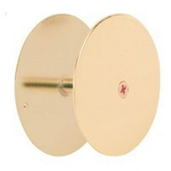 2-5/8 in., Brass Plated Hole Filler Plate Door Knob