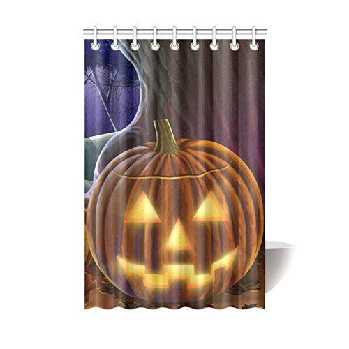 ABPHQTO Cortina de ducha de Halloween Cortina de ducha impermeable 120x180 cm