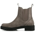 thumbnail image 3 of Journee Blanche Pull-on Round Toe Block Heel Casual Comfort Chelsea Booties, 3 of 10