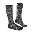 thumbnail image 3 of Balery Colorful Tropical Leaves Printed Novelty Socks Men's Women's Crew Socks Sports Socks Knee High Socks Cotton Socks Quirky and Cool Socks, 3 of 9