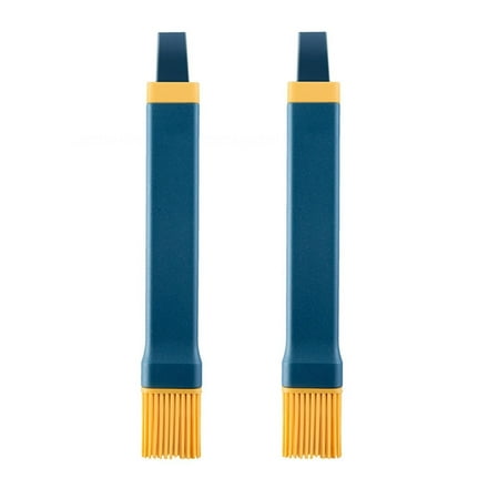 

SterneMond 2PCS Silicone Oil Brush High Temperature Resistant Silicone Oil Brush BBQ Oil Brush Soft Brush Oiler Blue