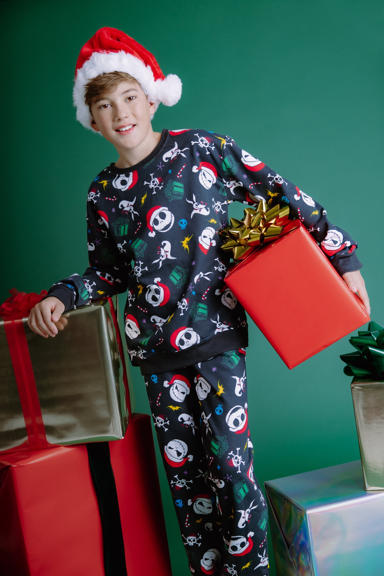 Disney Nightmare Before Christmas Jack Skellington Zero Fleece Pullover Sweatshirt and Jogger Pants Outfit Set Toddler to Big Kid
