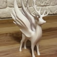 thumbnail image 4 of PEIBang Christmas Reindeer Figurines Tabletop Decorations,Christmas Reindeer Decor with Wings Deer Statue for Xmas Party Home Mantel Shelves Decor, 4 of 5