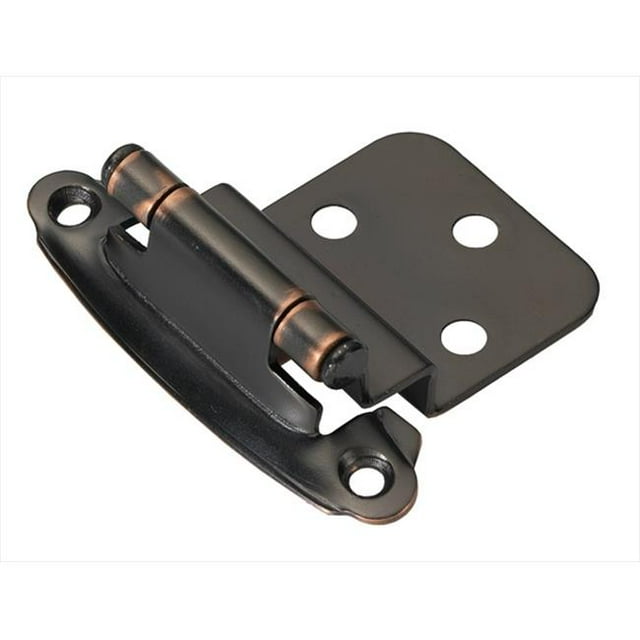 Hickory Hardware P243-OBH Oil-Rubbed Bronze Surface Self-Closing 0.37 In. Offset Hinge 2-Pack