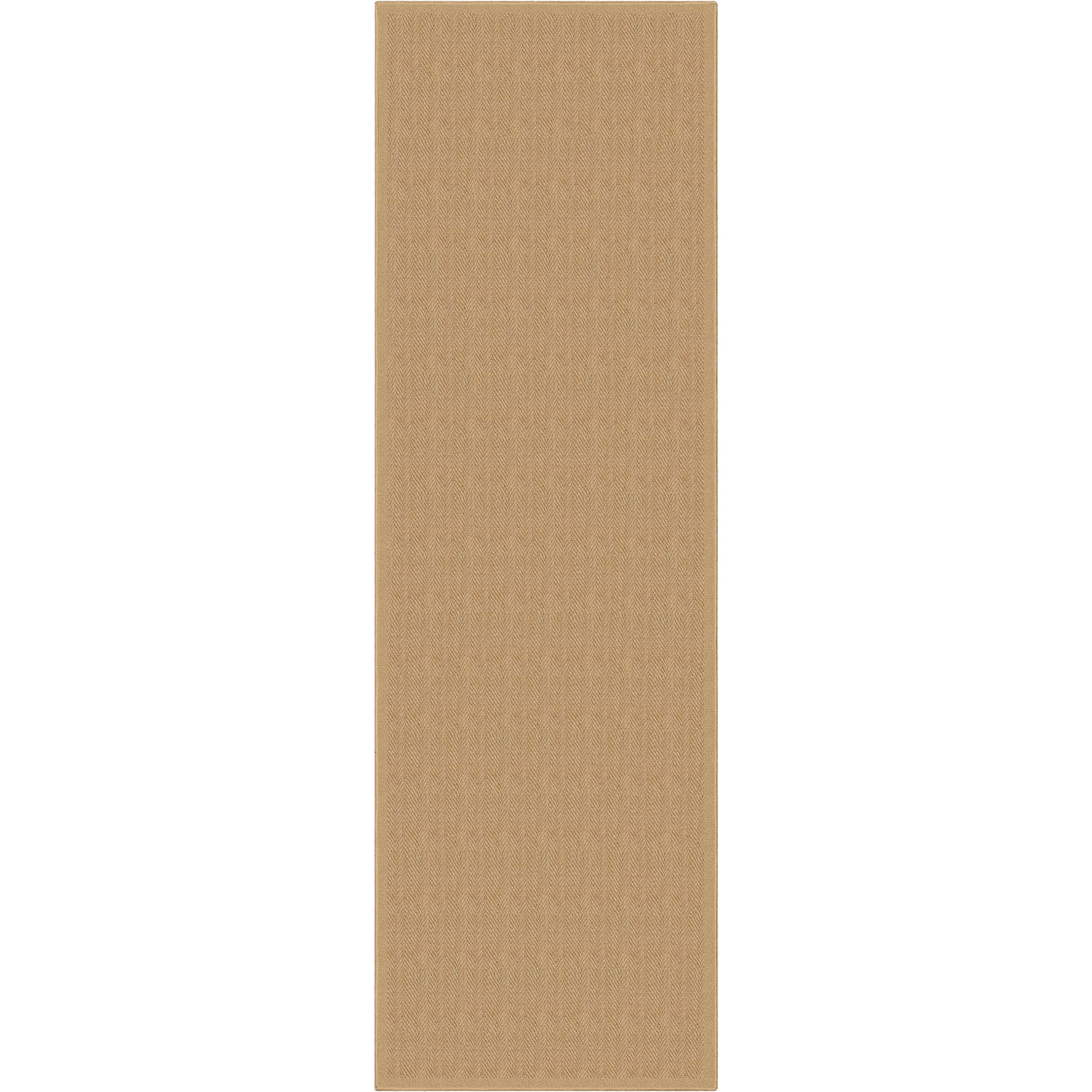Well Woven Jute Boerboel Modern Geometric Flat-Weave Beige 2'3" x 7'3" Runner Rug