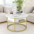 thumbnail image 4 of Costway 31.5" Lift Top Coffee Table with Hidden Compartment & Side Shelves for Living Room White, 4 of 10