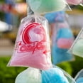 thumbnail image 2 of 400 Cotton Candy Bags with Ties – 18.5" X 11.5" X .8 Mil Thick Printed Bulk Cotton Candy Machine Supplies | Large Candy Bag Holder | Concession Stand Carnival Candy Bags by Bits N Things, 2 of 5