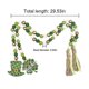 thumbnail image 2 of 2 Pieces St Patrick's Day Wood Beads Garland with Tassels,Green Four Leaf Clover Hanging Ornaments for St Patrick's Day Home Decoration, 2 of 5