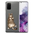 thumbnail image 1 of FINCIBO Soft TPU Clear Case Slim Protective Cover for Samsung Galaxy S20+ Plus 6.7" 2020, Lazy Brown Tabby Cat, 1 of 4