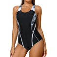 thumbnail image 1 of Beautyin Women One Piece Athletic Lap Swimming Competition Racing Swimsuit, 1 of 8