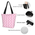 thumbnail image 3 of Bingfone Breast Cancer Awareness5 Women Shoulder Tote Bags Casual Bag Ladies Shopping Handbag, 3 of 6