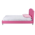 thumbnail image 4 of Baxton Studio Canterbury Faux Leather Tufted Queen Platform Bed, 4 of 5